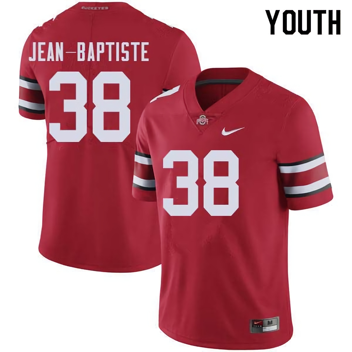 Javontae Jean-Baptiste Ohio State Buckeyes Youth NCAA #38 Nike Red College Stitched Football Jersey IHL3456CJ